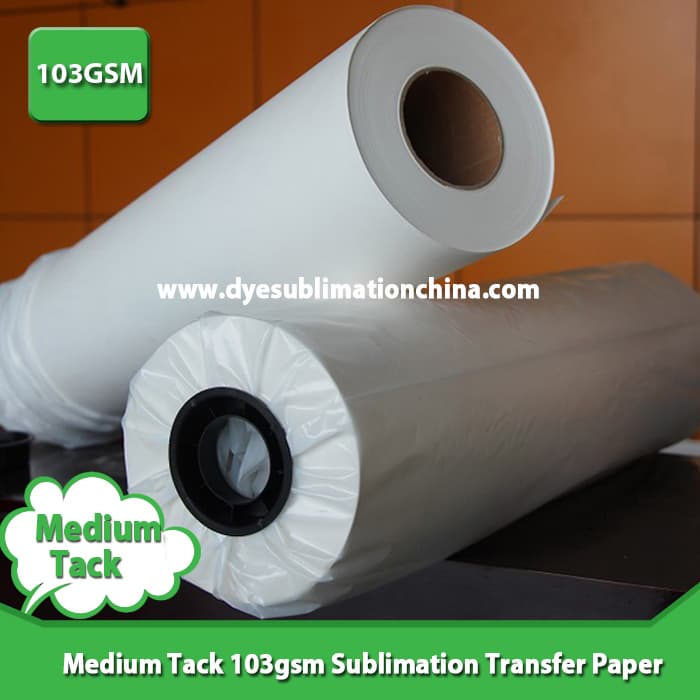 High quality Medium tack 103gsm sublimation transfer paper